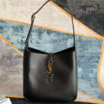 Saint Laurent Le 5 A 7 Soft Small Hobo Bag In Smooth Leather Black